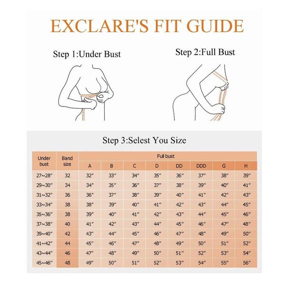 Women's Front Closure Posture Bra Wireless Back Full Coverage Bra 38B - Picture 5 of 7